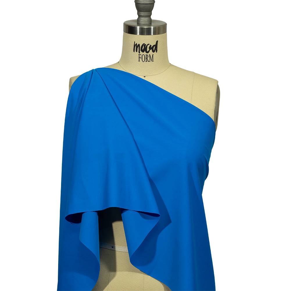Recycled Swimwear Tricot, UV Protective - Blue - Santorini Plus Collection