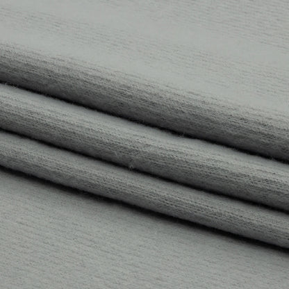 Silvery Gray Brushed Polyester Interlock Sweater Knit