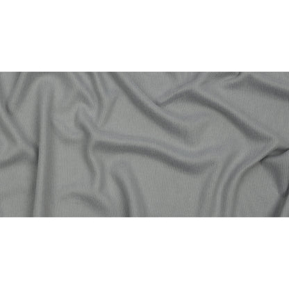 Silvery Gray Brushed Polyester Interlock Sweater Knit