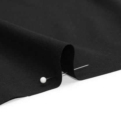 Black Polyester Interlock Knit Detail