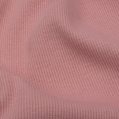 Rose Elegance Cotton 2x2 Rib Knit Detail