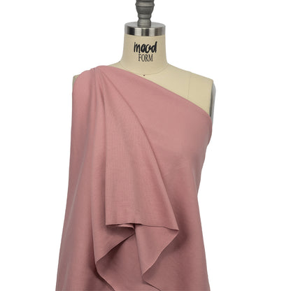 Rose Elegance Cotton 2x2 Rib Knit Drape