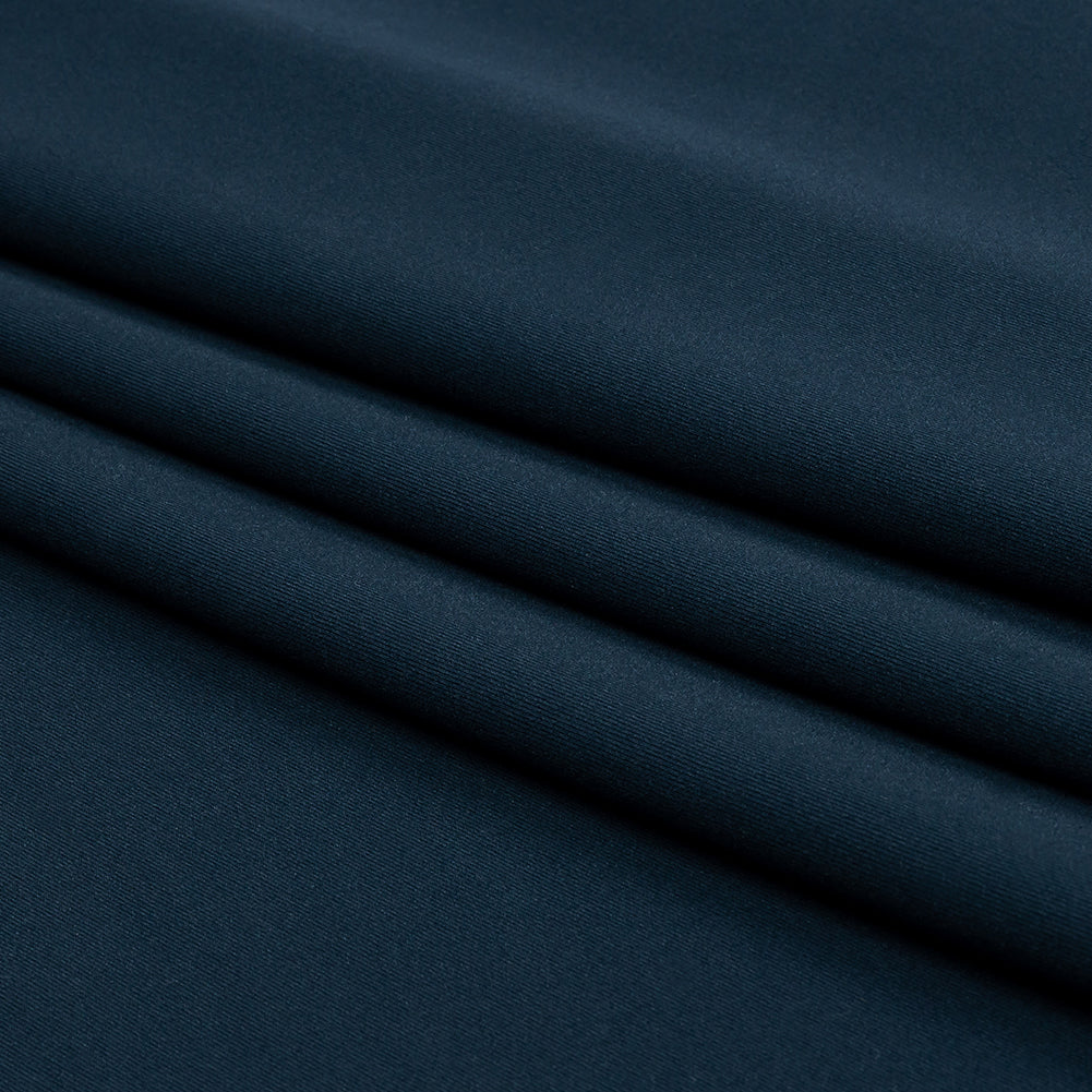 Maritime Blue Polyester Interlock Knit