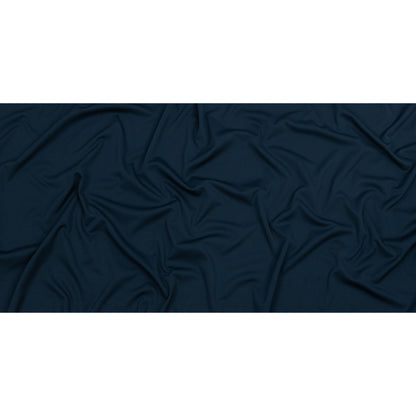 Maritime Blue Polyester Interlock Knit