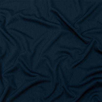 Maritime Blue Polyester Interlock Knit