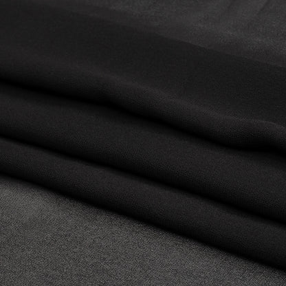 Famous Australian Designer Black Viscose Georgette Folded