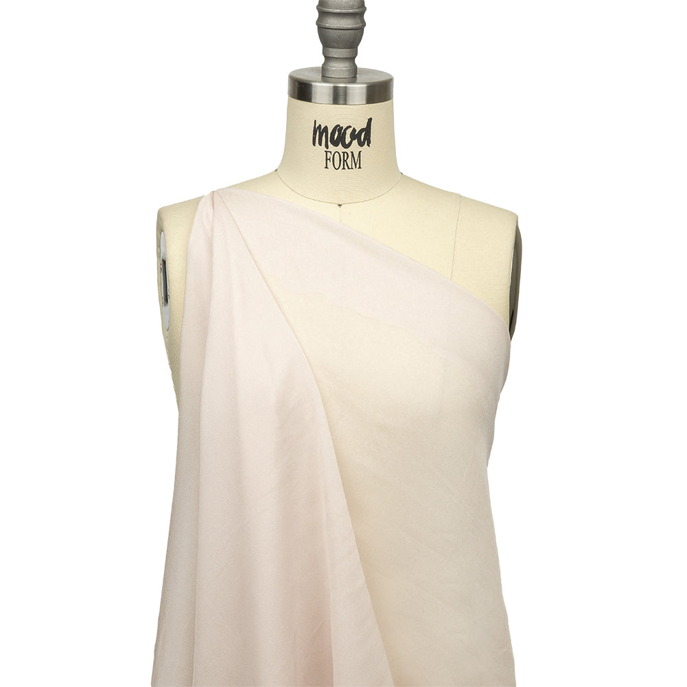 Famous Australian Designer Pale Pink Viscose Georgette Drape