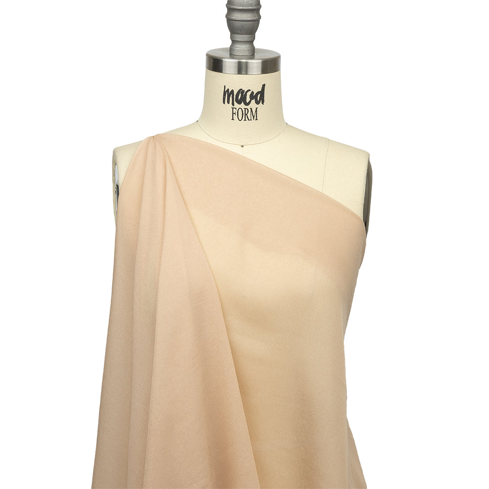 Famous Australian Designer Peach Viscose Georgette Drape