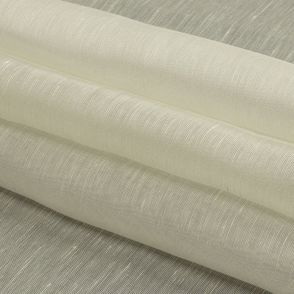 Famous Australian Designer Blanc de Blanc Sheer Silk and Linen Woven Folded