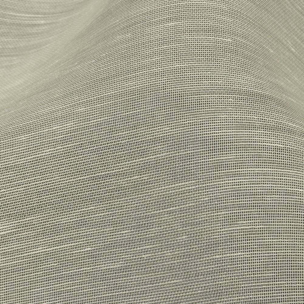 Famous Australian Designer Blanc de Blanc Sheer Silk and Linen Woven Detail