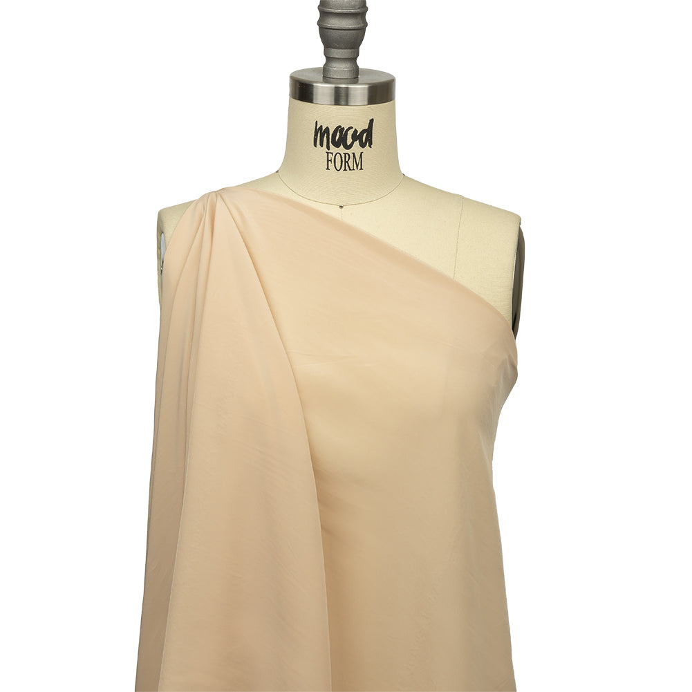Famous Australian Designer Nude Viscose Crepe de Chine Drape