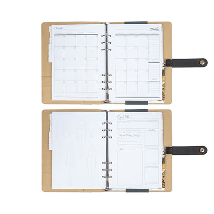 Mood Designer Sewing Planner - 5.875" x 8.25", A5, Undated