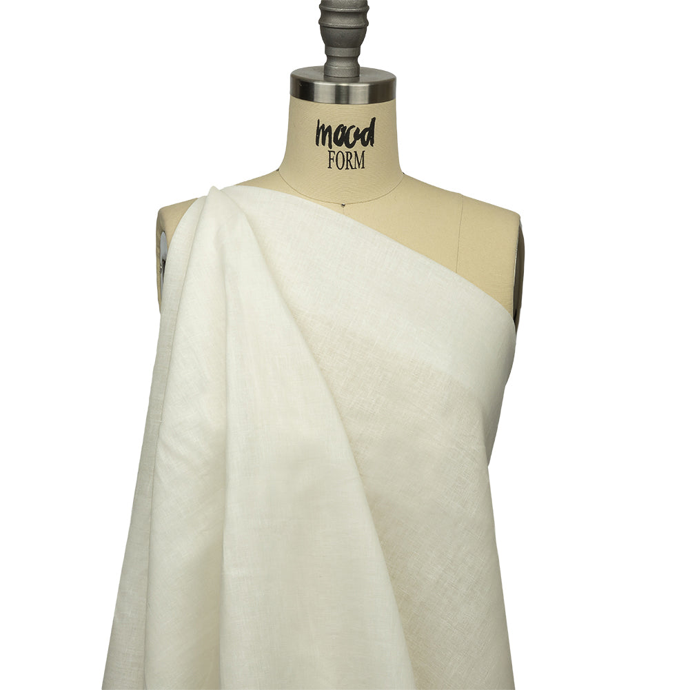 Famous Australian Designer Sea Salt Cotton and Linen Woven Drape