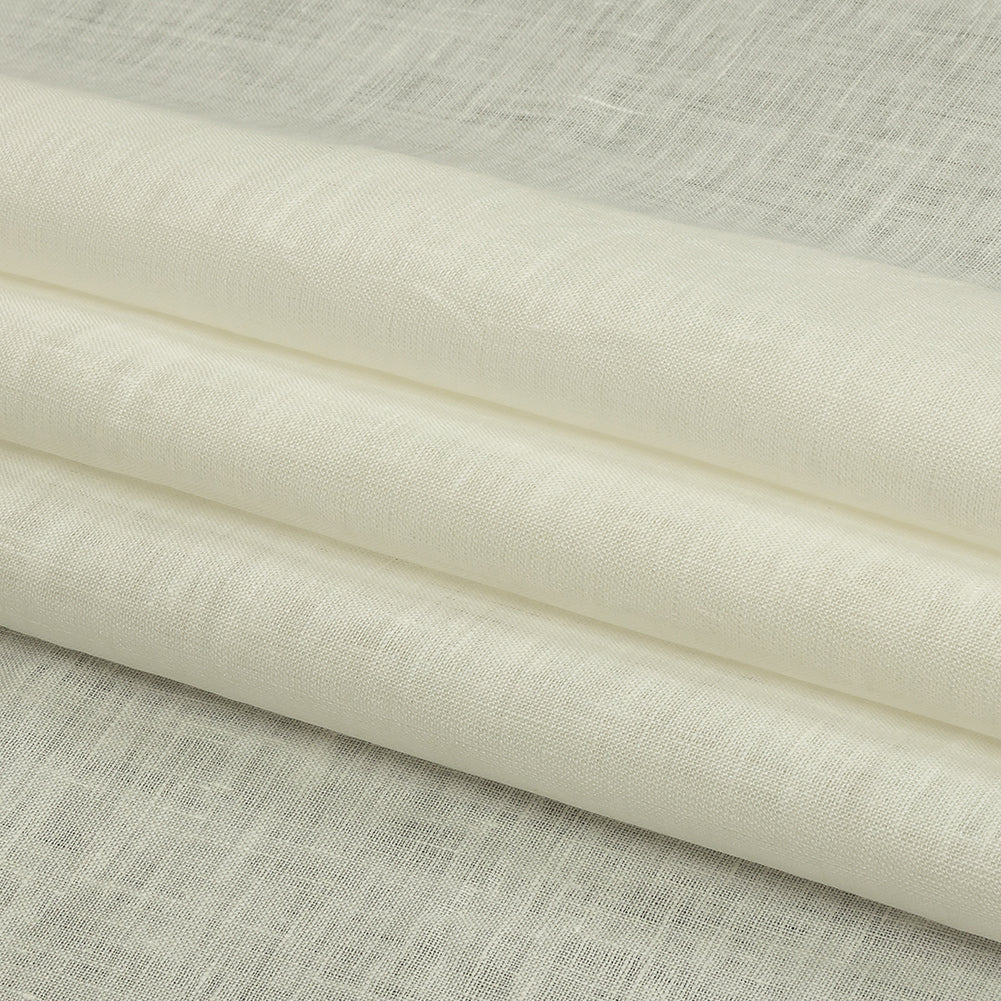 Famous Australian Designer Egret Lightweight Linen Woven - Folded - Image 2 of 6