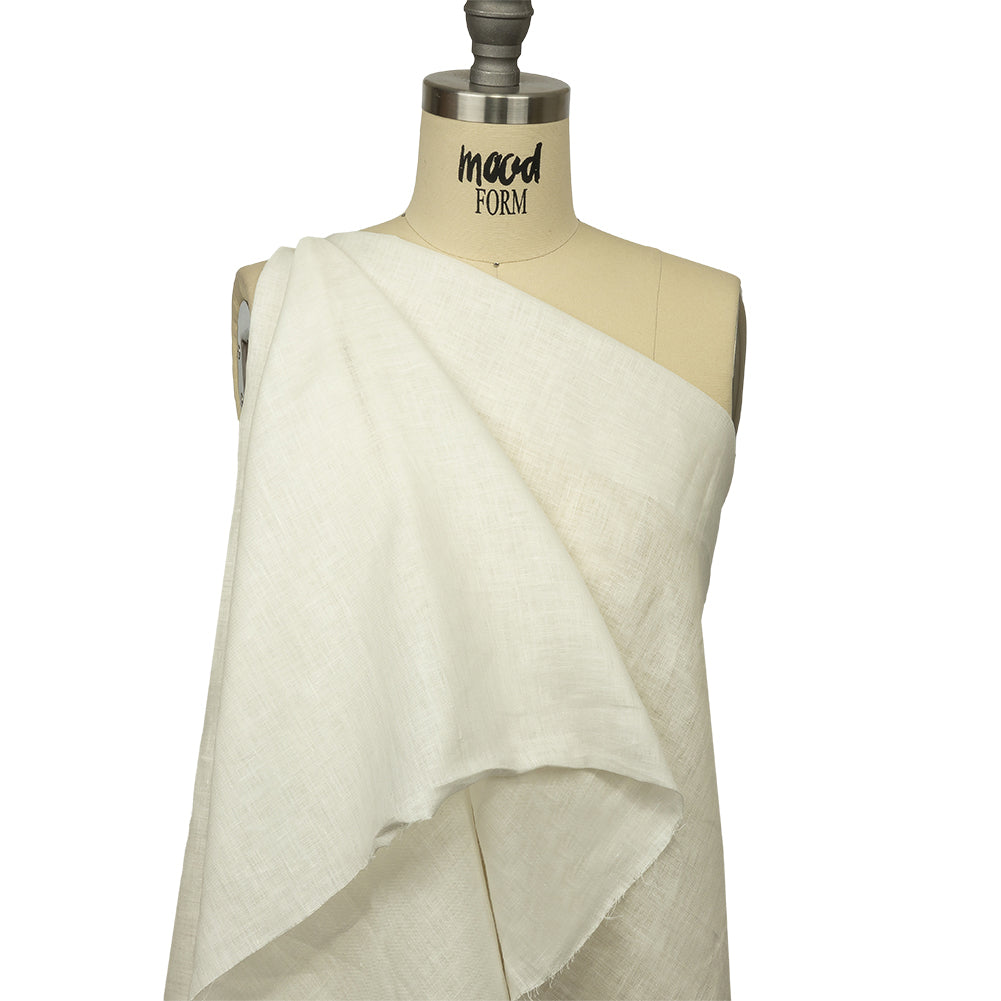 Famous Australian Designer Egret Lightweight Linen Woven Detail