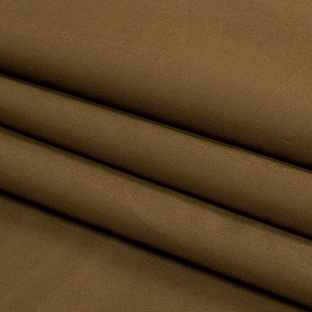 Famous Australian Designer Dark Sand Lightweight Cotton Twill Folded
