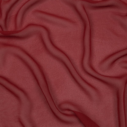 Famous Australian Designer Clay Red Viscose Georgette