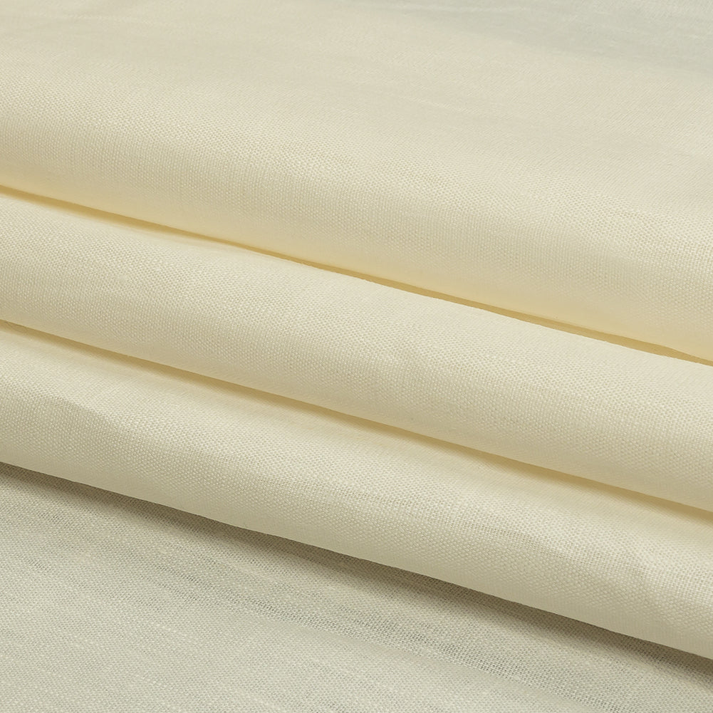 Famous Australian Designer Pristine Glazed Linen Woven Folded