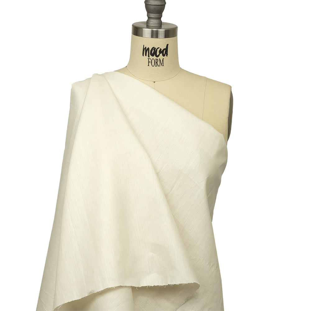 Famous Australian Designer Pristine Glazed Linen Woven Drape