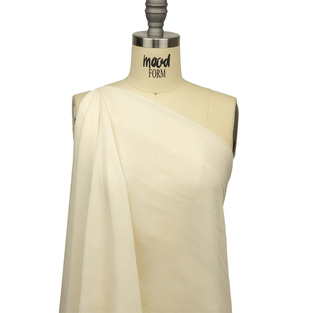 Famous Australian Designer Cream Viscose Georgette Drape