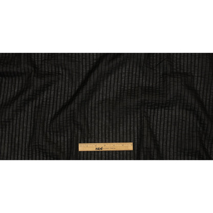 Famous Australian Designer Black Pintucked Cotton Lawn