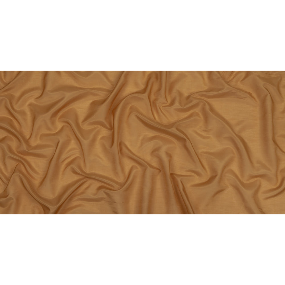 Famous Australian Designer Luminous Tan Viscose and Silk Voile - Full