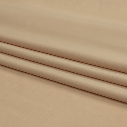 Famous Australian Designer Beige Stretch Polyester Jersey Folded