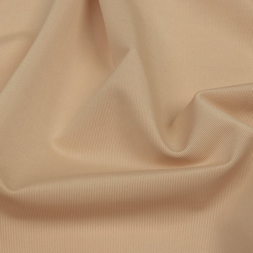 Famous Australian Designer Beige Stretch Polyester Jersey Detail