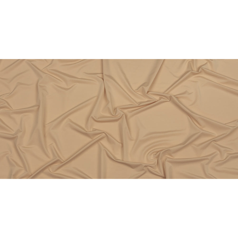 Famous Australian Designer Beige Stretch Polyester Jersey Full