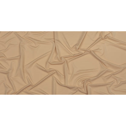 Famous Australian Designer Beige Stretch Polyester Jersey Full