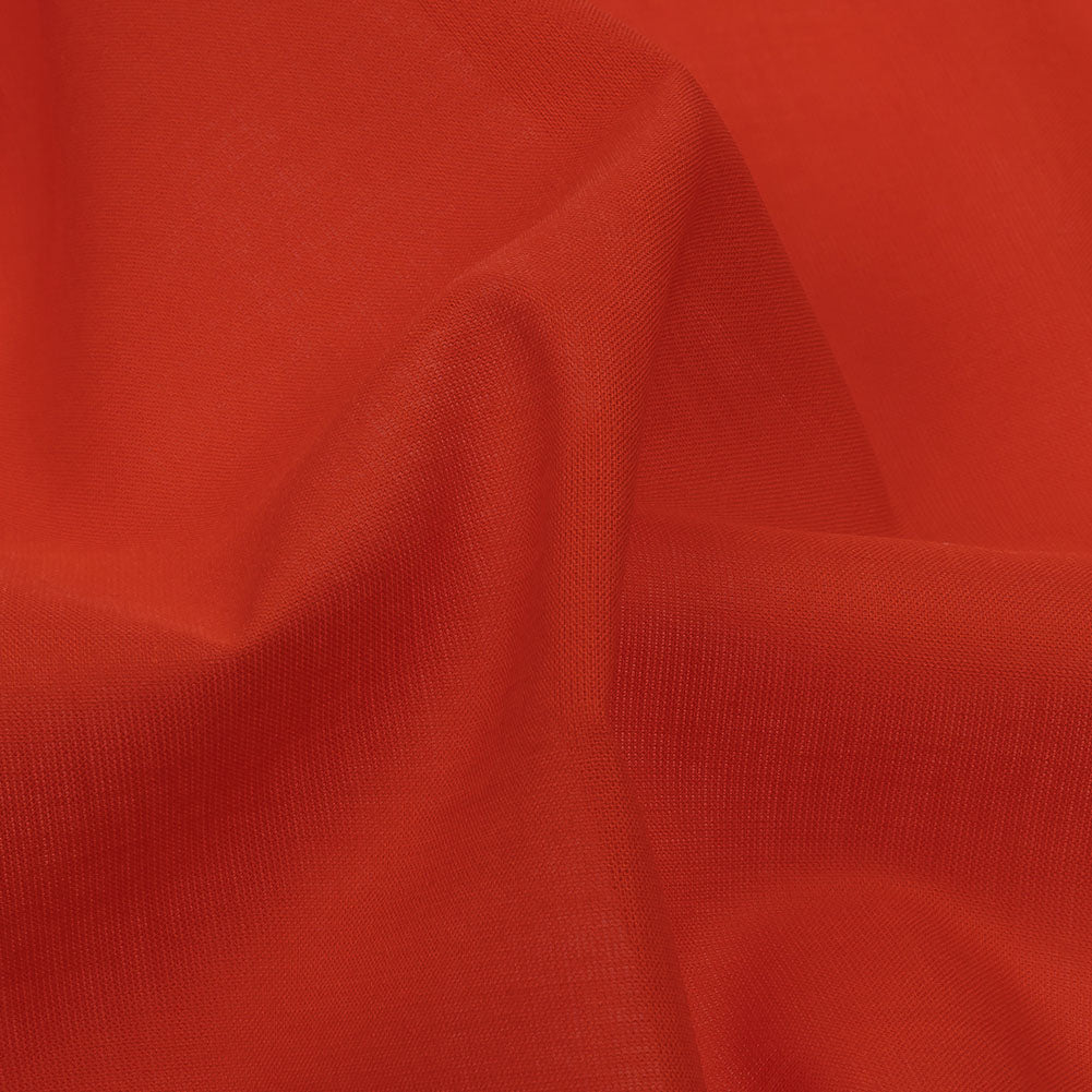 Famous Australian Designer Red Cotton Voile Detail
