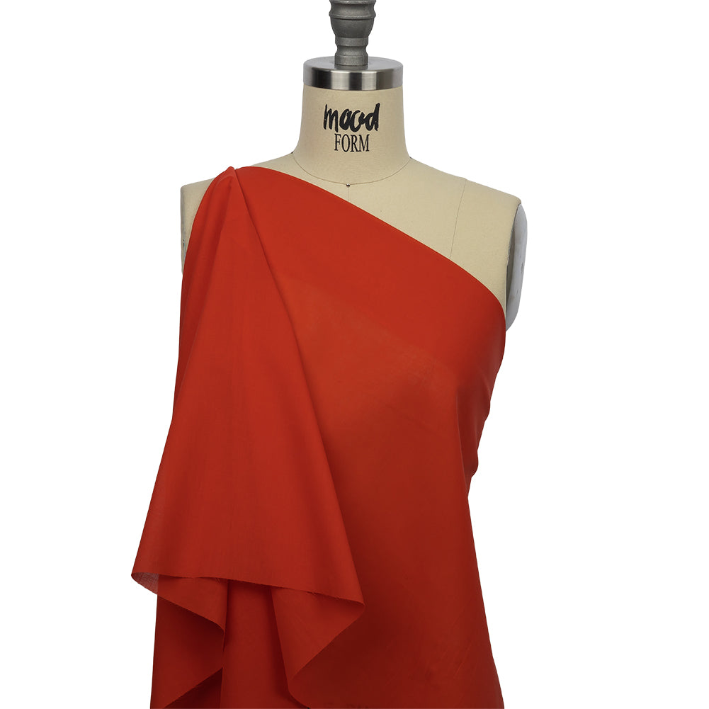 Famous Australian Designer Red Cotton Voile Drape