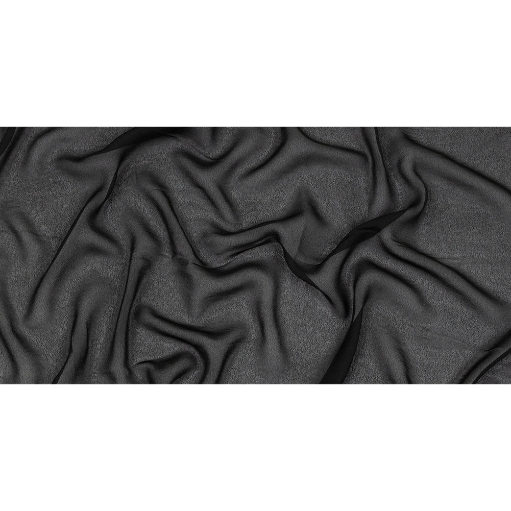 Famous Australian Designer Black Viscose Georgette Full