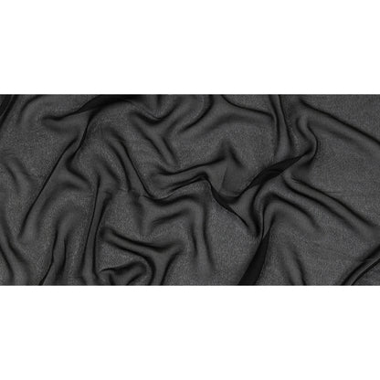 Famous Australian Designer Black Viscose Georgette Full