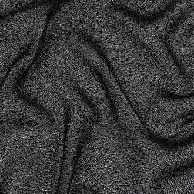 Famous Australian Designer Black Viscose Georgette