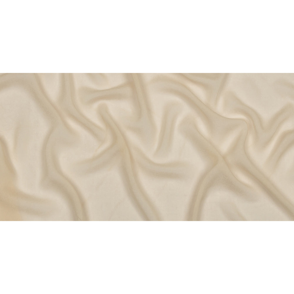 Famous Australian Designer Cream Peach Viscose Georgette - Full