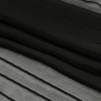 Famous Australian Designer Nebulosity Pintucked Silk Chiffon Folded