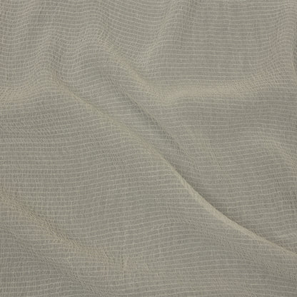 Famous Australian Designer Ivory Shirred Silk and Bamboo Chiffon