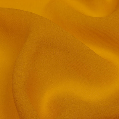 Famous Australian Designer Golden Yellow Viscose Georgette Detail