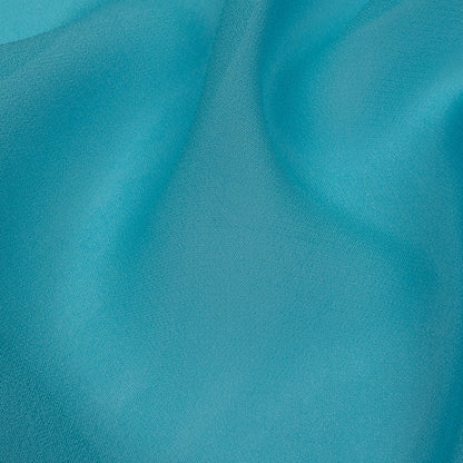 Famous Australian Designer Turquoise Viscose Georgette Detail