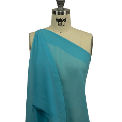 Famous Australian Designer Turquoise Viscose Georgette Drape