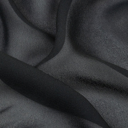 Famous Australian Designer Dark Navy Viscose Georgette Detail