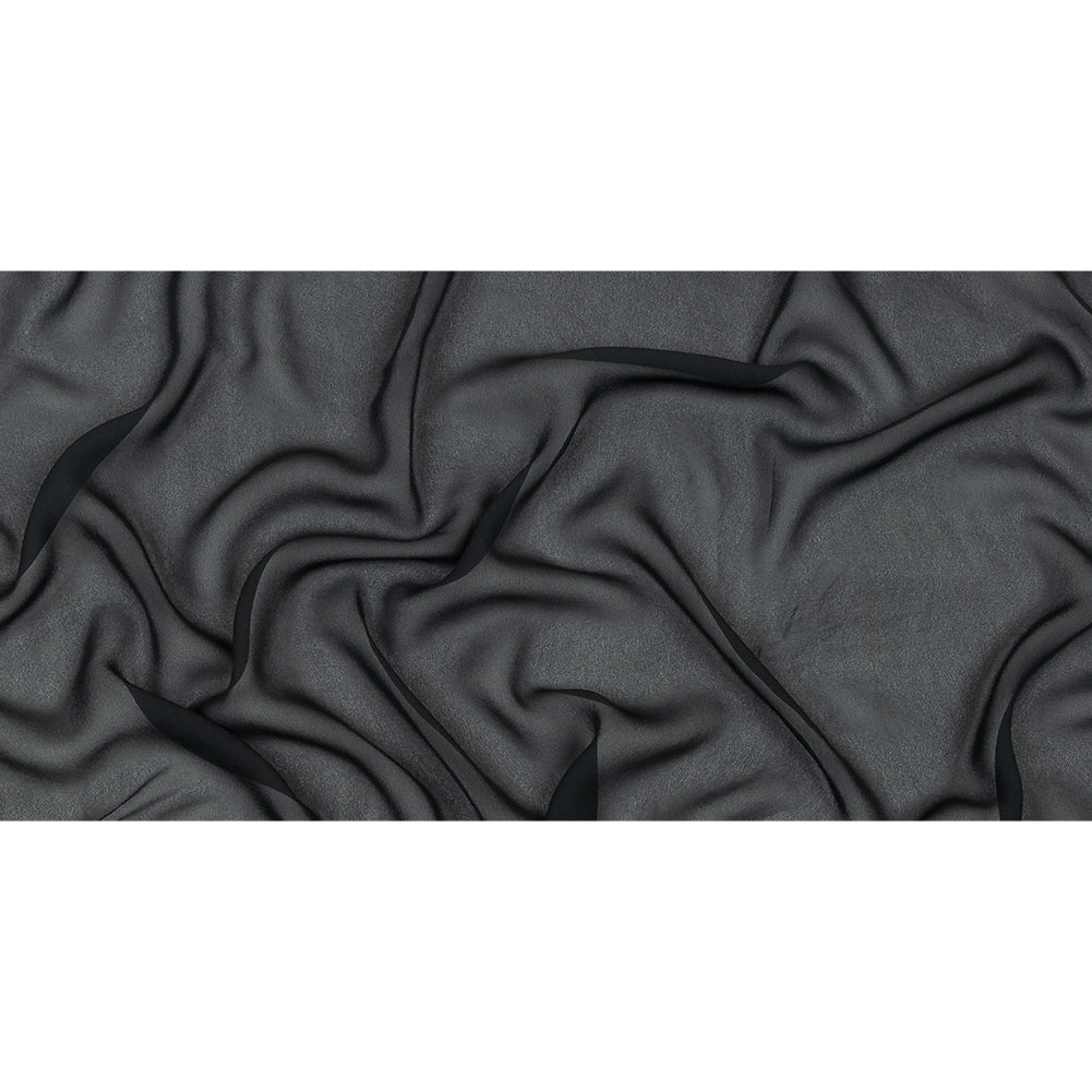 Famous Australian Designer Dark Navy Viscose Georgette Full