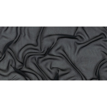 Famous Australian Designer Dark Navy Viscose Georgette Full
