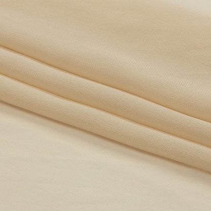 Famous Australian Designer Light Semolina Viscose Georgette Folded