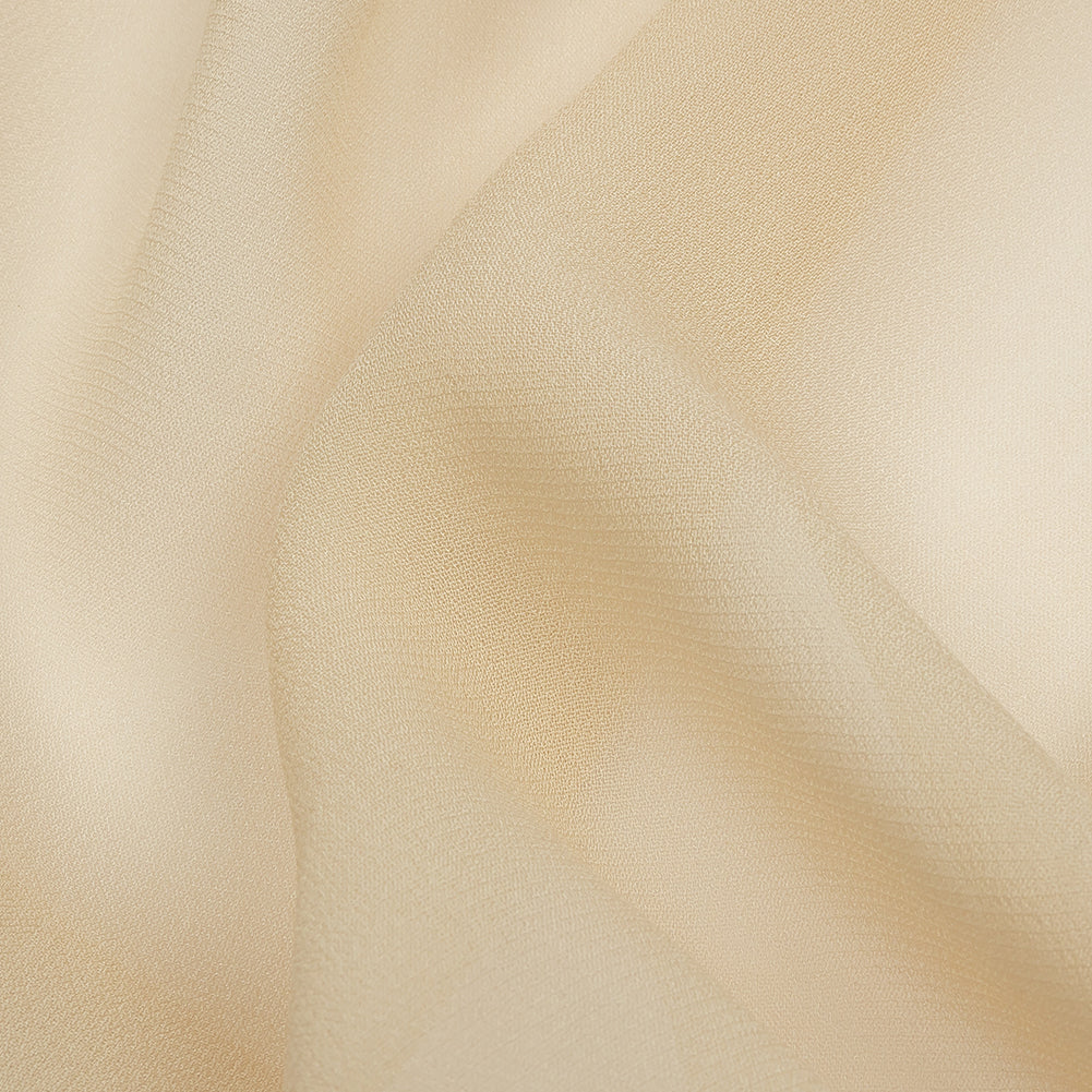Famous Australian Designer Light Semolina Viscose Georgette Detail