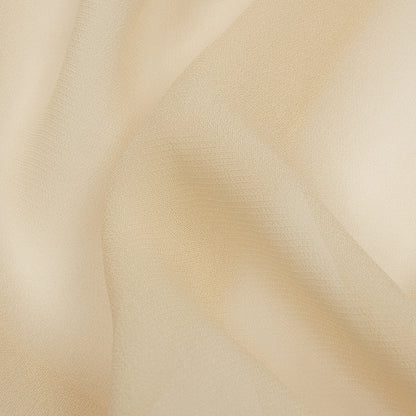 Famous Australian Designer Light Semolina Viscose Georgette Detail