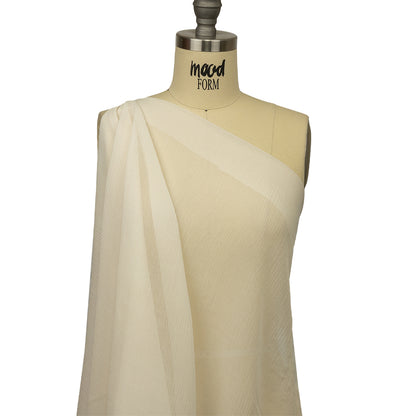 Famous Australian Designer Baby's Breath Crinkled Cotton and Silk Chiffon Detail