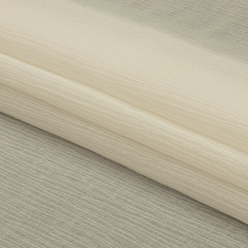 Famous Australian Designer Baby's Breath Crinkled Cotton and Silk Chiffon Full