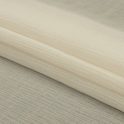 Famous Australian Designer Baby's Breath Crinkled Cotton and Silk Chiffon Full